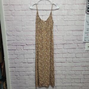 Old Navy‎ Ditzy Floral Cami Maxi Swing Dress Sz S Flowy Chic Cottagecore Boho